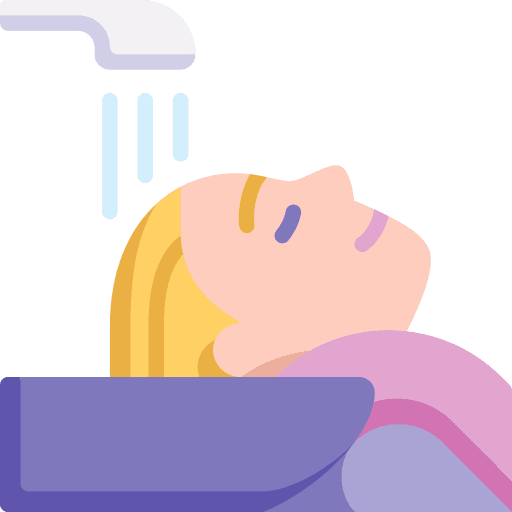 Shampoo hair salon hairdresser hair icon