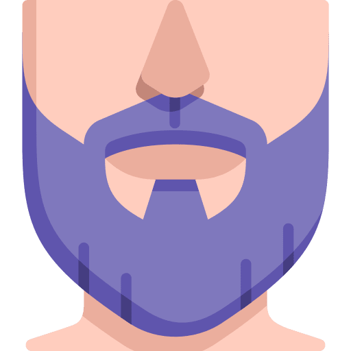 Beard grooming beard barber shop icon