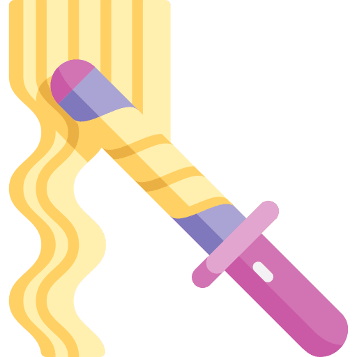 Curler tools and utensils hair curler hair icon