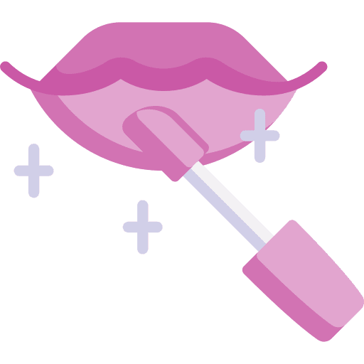 Lipgloss girly icons lipstick feminine icon