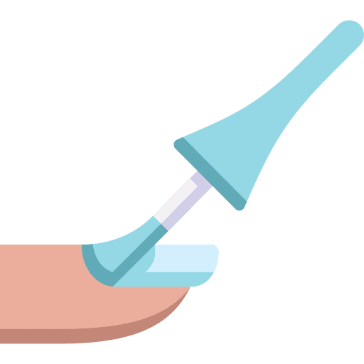 Nail polish beauty manicure finger icon