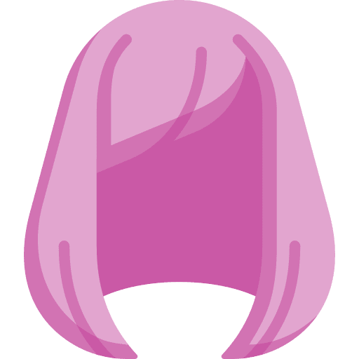 Wig hair hair wig hairstyling icon