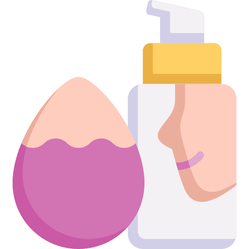Foundation sponge beauty cosmetics icon