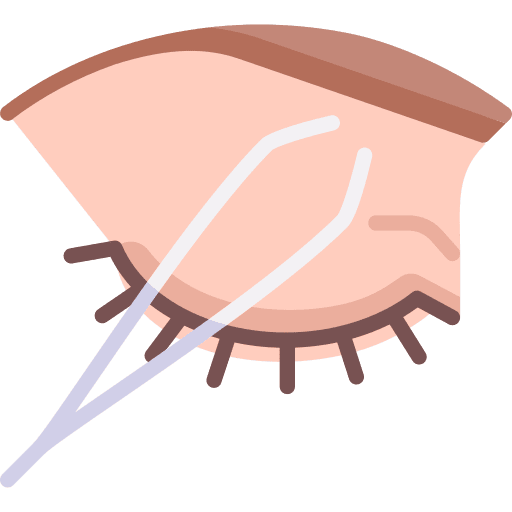 Tweezers eyebrow make up grooming icon