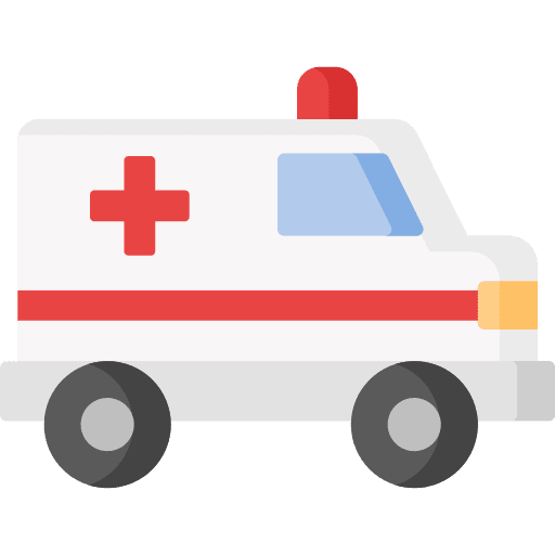 Ambulance emergency vehicle transportation icon