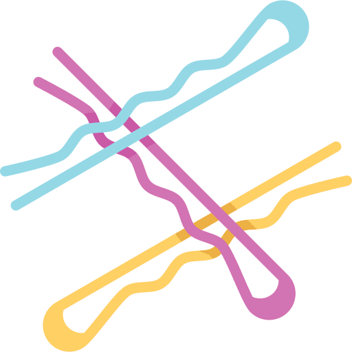 Bobby pin grooming beauty salon bobby pin icon