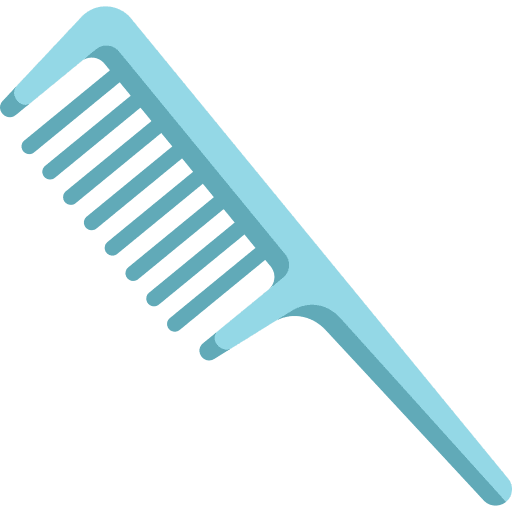 Comb hair brush brushing comb icon