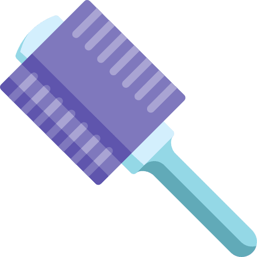 Hairbrush hair hairdresser salon icon