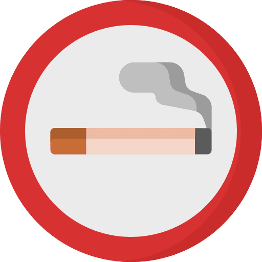 Smoking area smoking area cigarette signaling icon