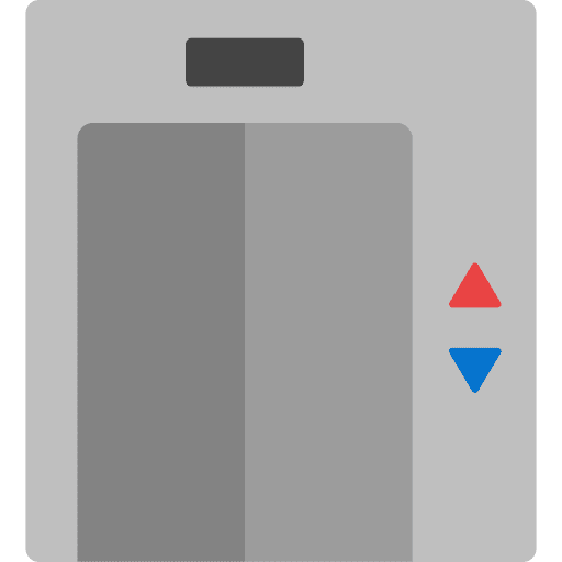 Elevator doors elevator transportation icon