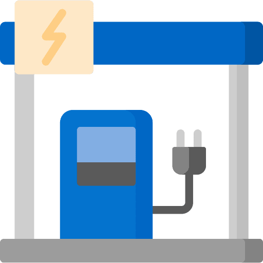 Charging station industry gas station petrol icon
