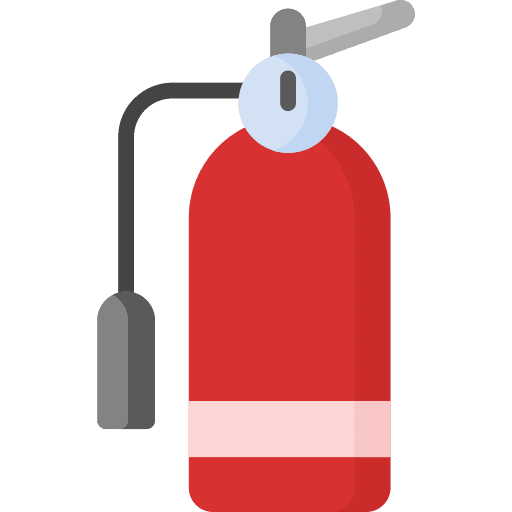 Fire extinguisher tool emergency safety icon