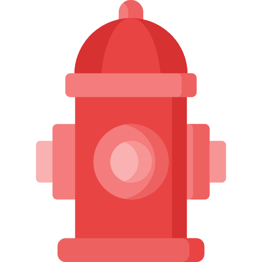 Fire hydrant water safety protection icon