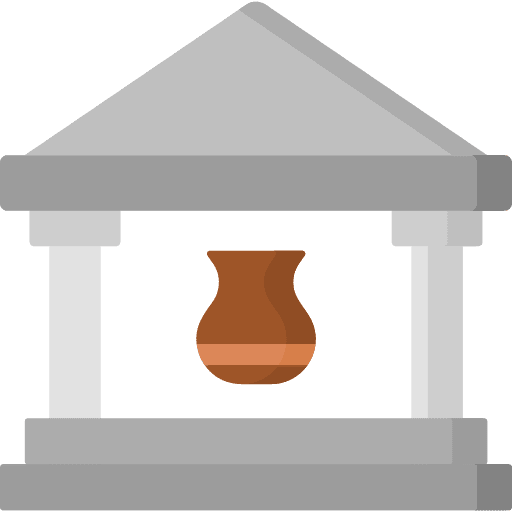 Museum temple architecture and city cultures icon