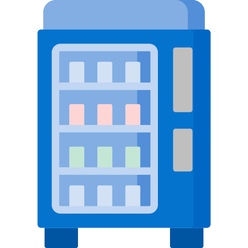 Vending machine electronics beverages automatic icon