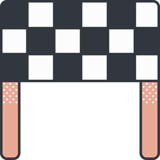 Finish line signaling final cut finish icon