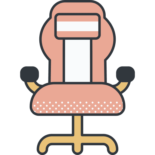 Gaming chair comfortable gaming chair icon