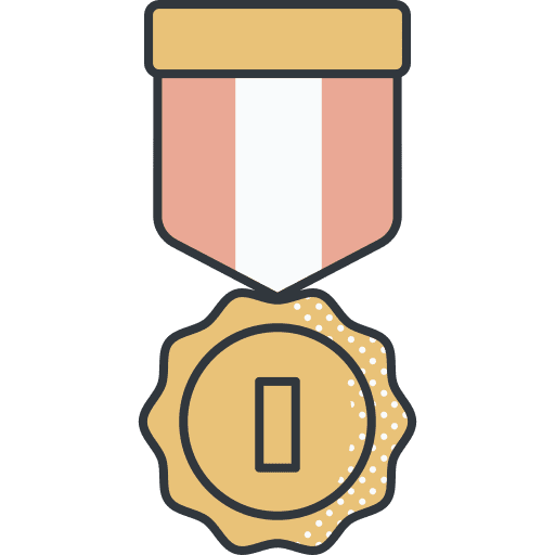 Medal prize winner sports and competition icon