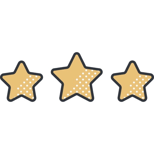 Stars rating review testimonial icon