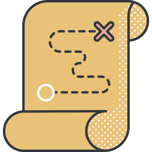 Treasure map map pirate treasure map icon