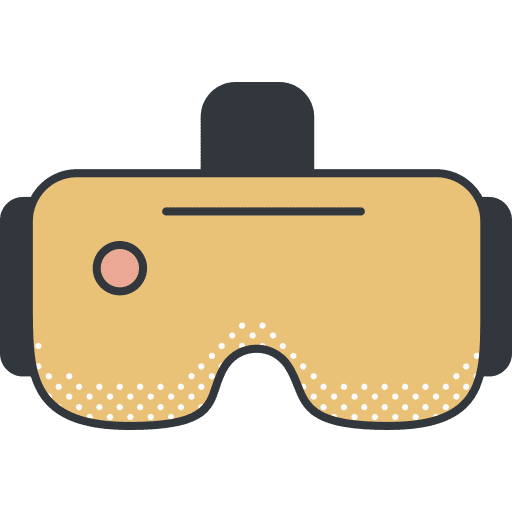 Vr glasses technology ar glasses electronic icon