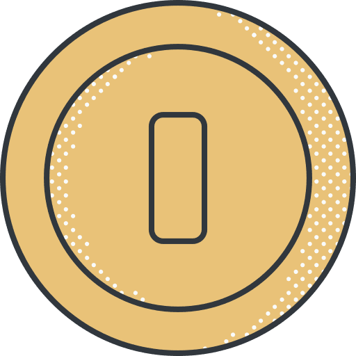 Coin gaming video game game icon