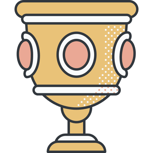 Cup trophy cup face icon