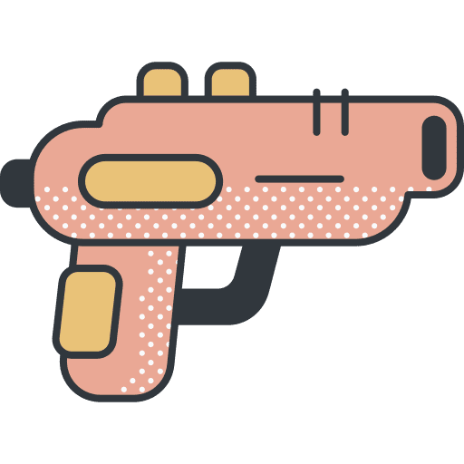 Gun pistol gun revolver icon