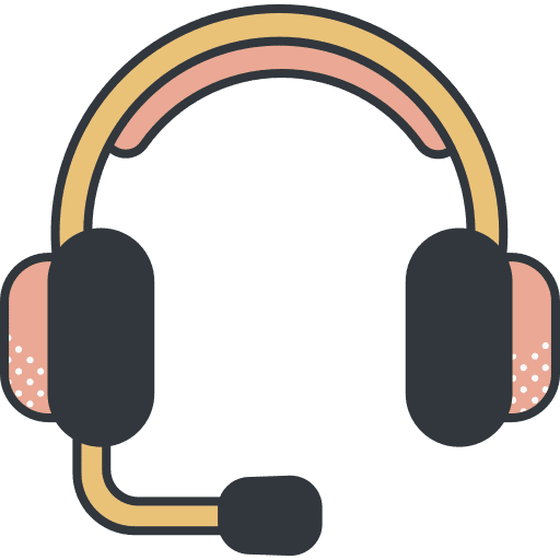 Headset technology gaming earphones icon