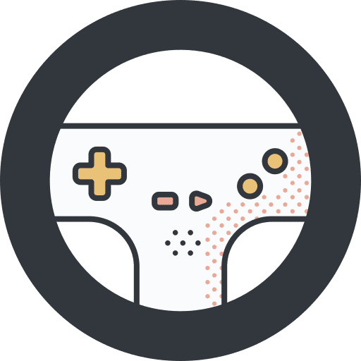 Steering wheel gaming racing racing game icon