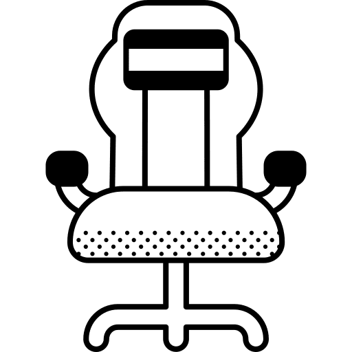 Gaming chair seat furniture and household gaming chair icon