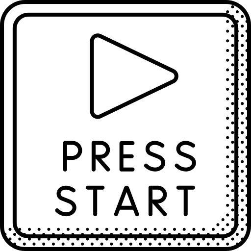 Play button play button console start icon