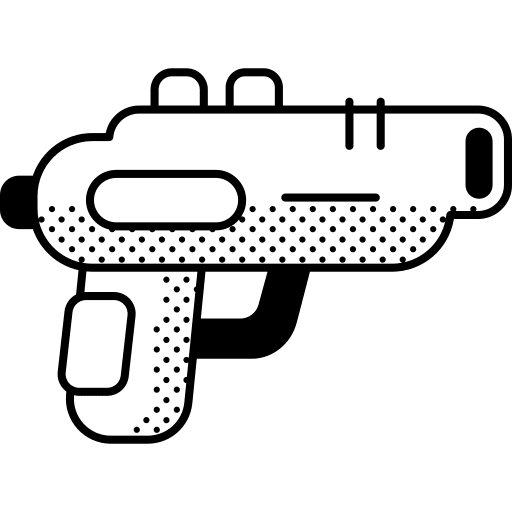 Gun weapon pistol revolver icon