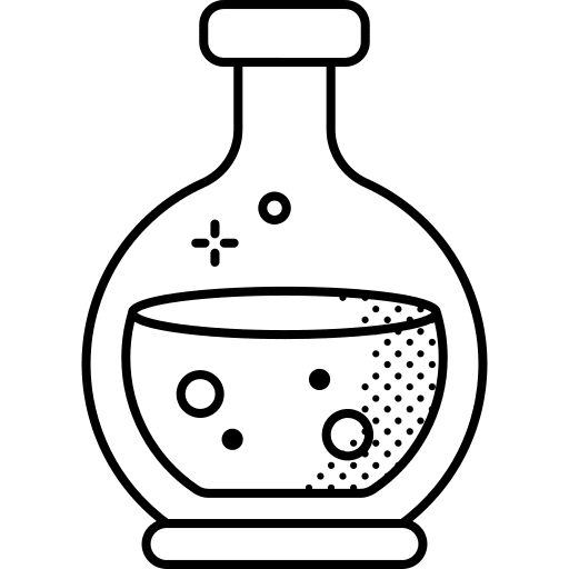 Potion chemistry halloween magic icon