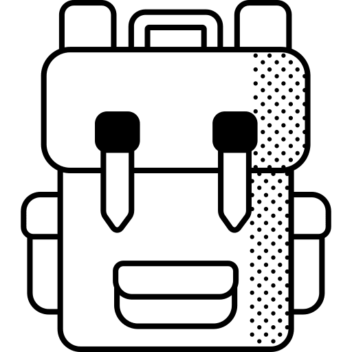 Backpack backpack school camping icon