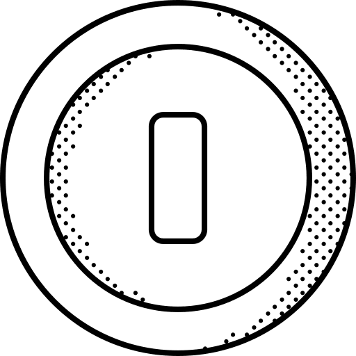 Coin playing gaming credits icon