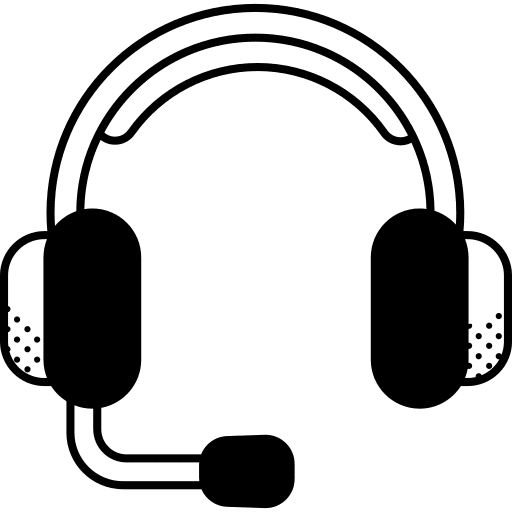 Headset gaming headphones game icon