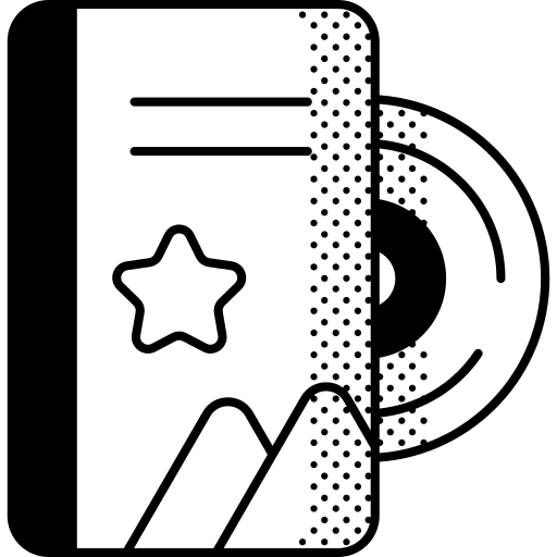 Video game gaming multimedia disc icon