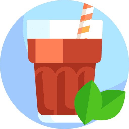 Chocolate shake food and restaurant sweet glass icon