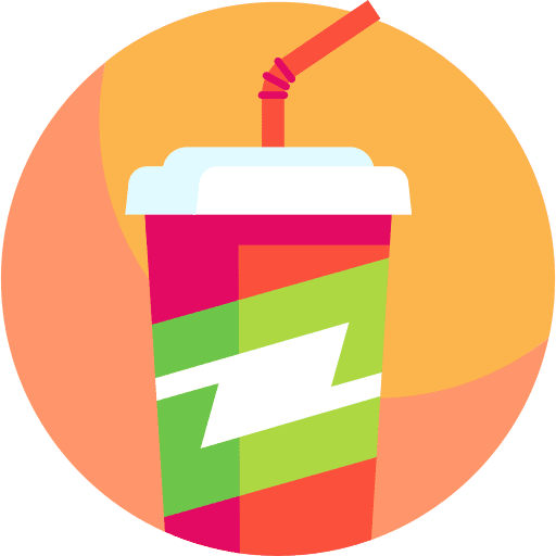 Drink straw food and restaurant take away icon