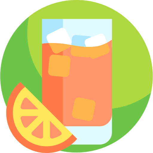 Orange juice cold drink orange slice food and restaurant icon