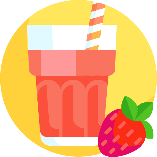 Strawberry drink shake food and restaurant icon