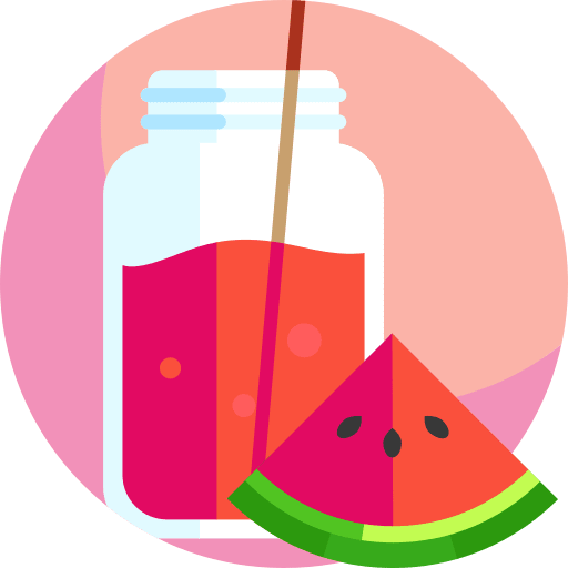 Watermelon juice food and restaurant fruit glass icon