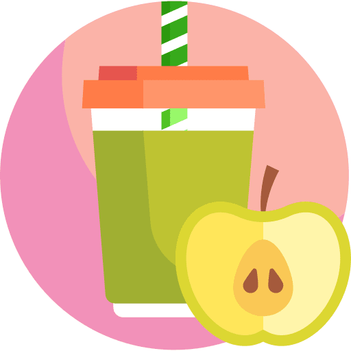 Apple juice straw fruit food and restaurant icon