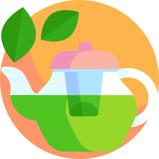 Green tea organic beverage green tea icon