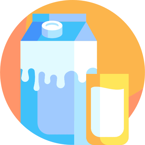 Milk beverage glass milk icon