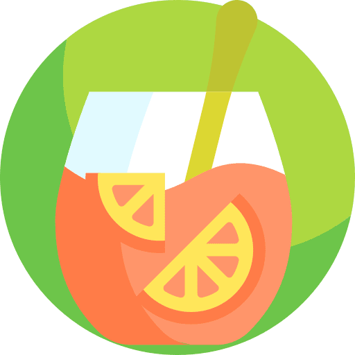 Orange juice refreshment beverage glass icon