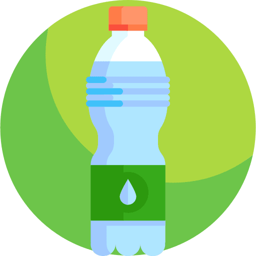 Water hydratation water plastic bottle icon