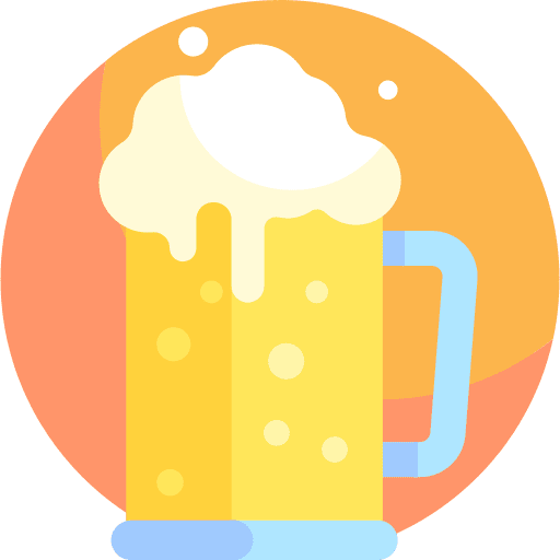 Beer alcoholic drinks jar beverage icon