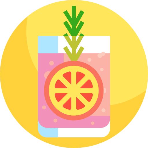 Blood orange alcoholic drink glass cocktail icon